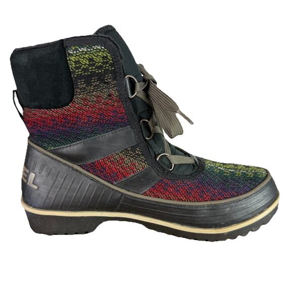 SOREL Women's Size 7 Tivoli II Suede Boot NL2091-010 Faux Fur Lace Up Waterproof - Picture 8 of 11